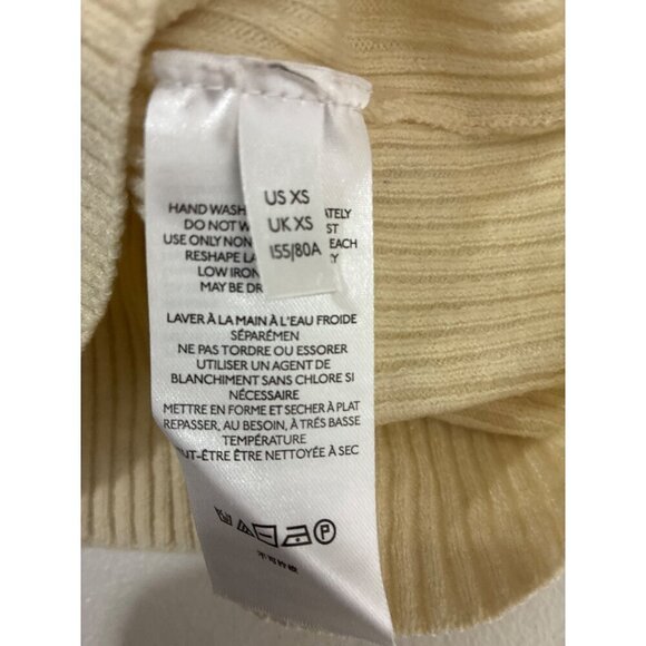 BDG Sweater Womens size XS Raglan Ribbed Knit Top Cream & Black Striped - Picture 4 of 9